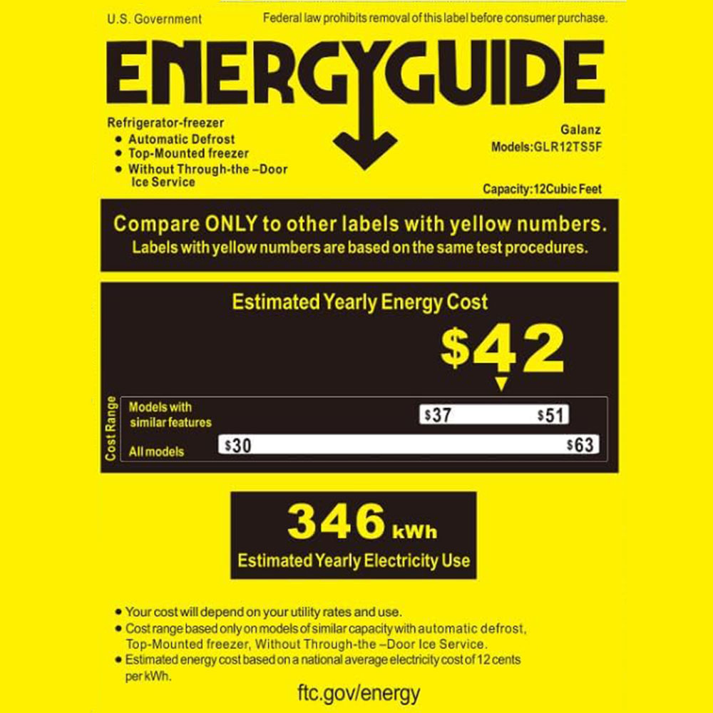 Upstreman Stainless Steel Double Door Refrigerator