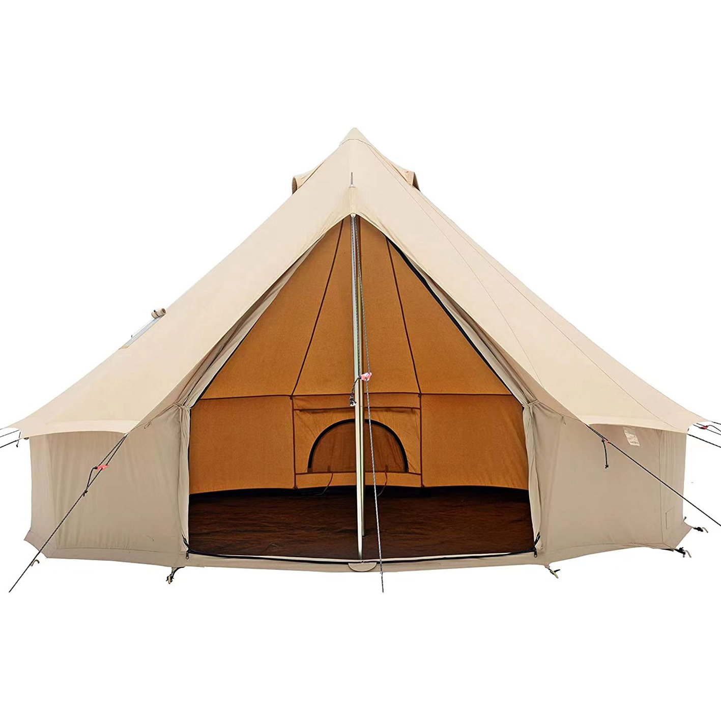 WHITEDUCK Regatta Canvas Bell Tent - With Stove Jack, Waterproof, 4 Seasons Glamping and Glamping Yurt Tent