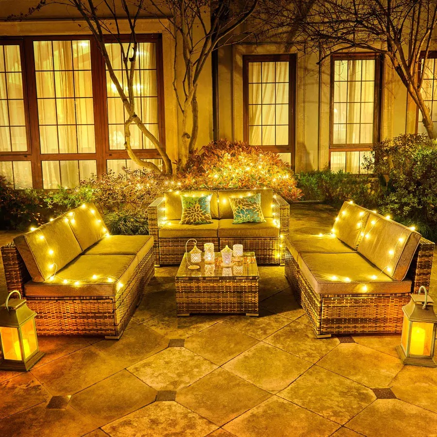 【Furniture】【BS】7 Piece Outdoor Patio Furniture Set