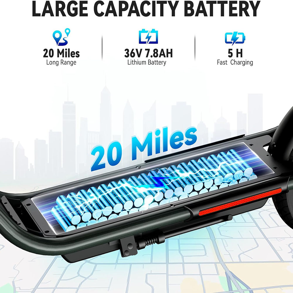 SISIGAD Electric Scooter with Seat 12