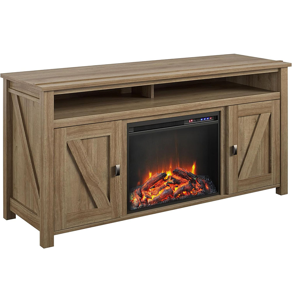 Ameriwood Home Farmington Fireplace TV Stand, for TVs up to 60