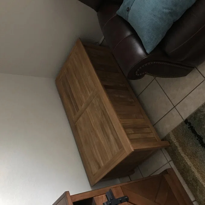 【Storage Shed】Birch Lane Summerton Teak Solid Wood Deck Box in Natural Teak